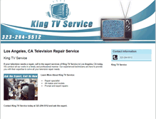 Tablet Screenshot of kingtvservice.com